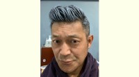 【 山口智充 】「白髪でリーゼントスタイル！」チャレンジ　〝『はくはつ』って読むことにします！〟つかのまの変身を楽しむ