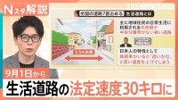 知らないと「一発免停」の可能性も…？　法定速度60キロ→30キロに変わる「生活道路」とはどんな道路？【Nスタ解説】