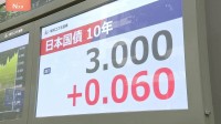 長期金利3％に到達　30年ぶりの高い水準更新　住宅ローンの固定金利に影響　「3％は通過点で今後も上昇傾向は変わりにくい」市場関係者