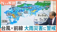 ループ台風×秋雨前線　長引く危険な大雨は日～月曜がピーク？　九州南部に線状降水帯のおそれも【Nスタ解説】