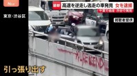 千葉の高速道路を逆走し警察車両から逃走…東京・渋谷で自称55歳の女を逮捕　銃刀法違反の疑い 車内から刃渡り約15cmの包丁
