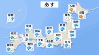 前線南下で西日本～東北で朝から雨 午後中心に雷を伴い激しく降るところも　新たに発生予定の台風にシルバーウィーク影響も【15日の天気】
