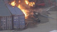 米ロサンゼルスで地元テレビ局の取材ヘリが墜落　地上にいた人を含む3人死亡 1人搬送