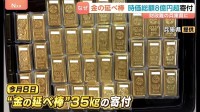 時価総額8億3000万円超　財政難の兵庫県に35キロ「金の延べ棒」匿名で寄付　売却・換金し地域振興施策に活用へ