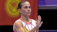 体操女子種目別 跳馬 51歳・チュソビチナが13.199の5位、“レジェンド”の演技に会場からは大歓声と大きな拍手【アジア大会】