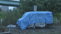 八潮市の河川敷で軽ワゴン車が炎上　車内から1人の遺体