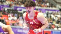 体操男子種目別・つり輪 金田希一が銀メダル獲得！日本勢4大会連続表彰台、着地完璧でガッツポーズ【アジア大会】