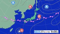 台風26号　あす（27日）には暴風域を伴い強い勢力まで発達する予想　あすからは沖縄本島に最も接近　来週後半は西日本・東日本に影響が出てくる可能性が