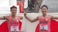 男子マラソン競歩、35歳・勝木隼人が金メダル！スタートから先頭を譲らない圧巻の強さ　2大会ぶりにアジアの頂点に輝く　諏⽅元郁は銅メダルで日本勢W表彰台　【アジア大会】