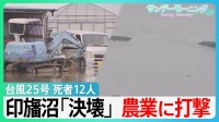 台風25号　千葉・神奈川で死者12人行方不明3人　一時4万軒以上で停電　想定超える雨で千葉・印旛沼が決壊　相次ぐ被害に「農業やめる決断も…」【サンデーモーニング】