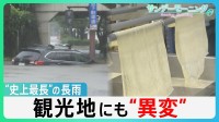 東京都心で「37日連続」“史上最長”長雨の影響は　観光地に異変…“名物”の工場は苦悩　千葉では台風被害に追い打ち【サンデーモーニング】
