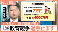 「塾に入るための塾」まで…過熱する韓国の教育競争　名門大でも安心できない「小学生が医学部クラス」を目指す“厳しい就職事情”【Nスタ解説】