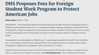 トランプ政権、留学生の一時就労制度めぐり学校側に1100万円の申請手数料を課す案を公表