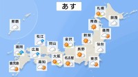 【13日の天気】西から天気が下り坂へ 夜にかけて西日本のところどころで雨　朝晩と日中との寒暖差に注意