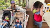 【 中川翔子 】　「秋のふたごお散歩気持ちいいね」双子との秋の散歩ショットを公開　「オーマイガー」の一発ギャグやこだわり手作り離乳食も明かす