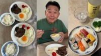 【 花田虎上 】 妻の免許更新で娘たちを送迎　「朝からお肉 しかも牛タンです」　朝食の“牛タン定食”完食＆夜は自宅で寿司を堪能