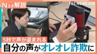 5秒の電話で声が盗まれる？“オレオレ詐欺”に悪用も　増加“見知らぬ番号からの電話”への対策は【Nスタ解説】