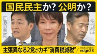 “消費税減税”交渉の裏で「定数削減」が人質に？国民民主か公明か…“支援の幅”異なる2党を“両にらみ”の政府に「完全に政局」指摘の声【edge23】