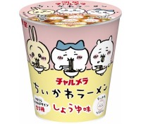 【明星チャルメラちいかわラーメン】コラボ初のミニカップめん、かわいい｢ちいかわなると｣入り【しょうゆ味】