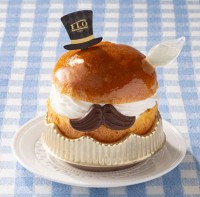 【FLOフロプレステージュ父の日ケーキ2024】サバラン･モンブラン･フルーツタルト、キュートな髭チョコ･帽子ピック付き