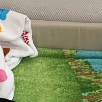 赤ちゃんと一緒に大人用のベッドで就寝→目が覚めて、ふと『ベビーベッド』を見たら…笑ってしまう光景に２万いいね「使いこなしてるｗ」