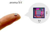 アロマビットが高集積・高解像度のe-Nose型ニオイ可視化センサーチップの試作品を製造成功