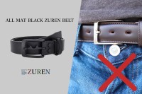 noesArk 新商品「ALL MAT BLACK ZUREN BELT」、金属アレルギー症状を和らげながらスタイリッシュなデザインを提供