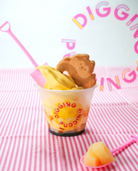 新感覚デザート「Digging Pudding ソフト」、ハチふる SHIBUYA meets AKITAで提供開始