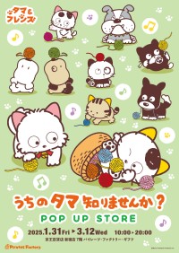 夢のコラボ実現！ 「タマ＆フレンズ～うちのタマ知りませんか？～」POP UP STOREが京王百貨店新宿店にオープン