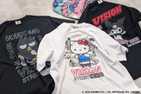 世界中で大人気サンリオキャラクターズとVISION STREET WEARがコラボ、新作アイテムがハリックストアで販売開始
