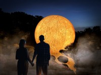 福岡市で夜間イルミネーションイベント「大濠公園 日本庭園 宙(SORA)」開催