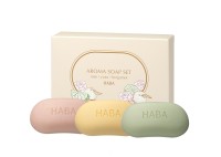『アロマソープセット』がハーバーから新発売、ローズ・ユズ・ベルガモットのアロマを楽しめる石けんセット