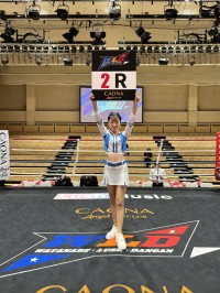 史上最年少ラウンドガール、MIUさんが格闘技大会「WLD Vol.3」で躍動