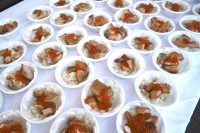 ゆりあげ港朝市が伝統の「はらこめし祭り」を開催