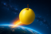 日本一大きい梨が宇宙へ、新高梨の花粉が創り出す【宇宙梨】が登場