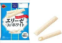 ブルボン新商品「エリーゼWホワイト」、ホワイトクリームづくしで全国発売