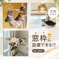 窓枠取付型キャットタワー「ねこゴロン」が特別価格で手に入る期間限定セール開催！