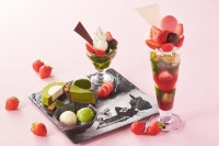 伊藤久右衛門茶房、「いちご抹茶パフェ」と「源氏物語 いちご抹茶スイーツプレート」を新提供！