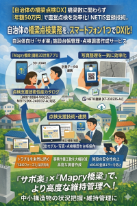 『サポ楽』施設台帳管理・点検調書作成サービス, 年間定額制で提供開始、道路橋の維持管理デジタル化を実現！