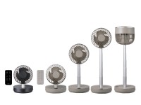 高さも角度もお手入れも自在！「のび～るDCサーキュレーター」新色グレージュ登場、さらに省エネ性能向上