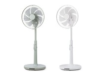 ユアサプライムス、ソファを越えて風が届く「温度センサー付き ハイポジションDCリビング扇風機」を発売