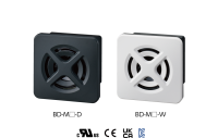 パトライト、薄型化要望に応えるコンパクトな電子音報知器「BDシリーズ」を発売