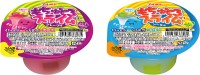 ブルボン、かき混ぜると食感が変わる不思議なカップデザート「もちゅとろスライムゼリー」2品を新発売