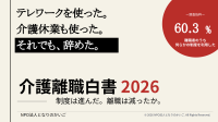 「介護離職白書2026」発行、制度活用でも離職者6割超 - 企業は「親孝行の呪い」と向き合う必要性も