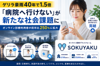 オンライン診療サービス「SOKUYAKU」、利用者数250％拡大～気候変動や高齢化による医療アクセス課題に対応～
