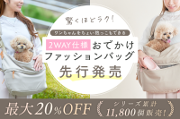 愛犬との外出を快適に！新発想2WAYおでかけバッグ「N/ORN PET」クラウドファンディング開始