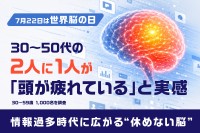 30代から50代の2人に1人が脳疲労を実感　情報過多社会における睡眠と脳のコンディション管理実態調査