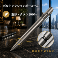 チタンの重厚感を楽しむボールペン「Bastion Regular」が販売開始