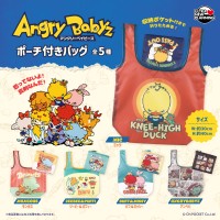 AngryBabyzのポーチつきエコバッグがカプセルトイで登場