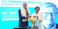 Bill Gates Receives the Prestigious KISS Humanitarian Award 2023